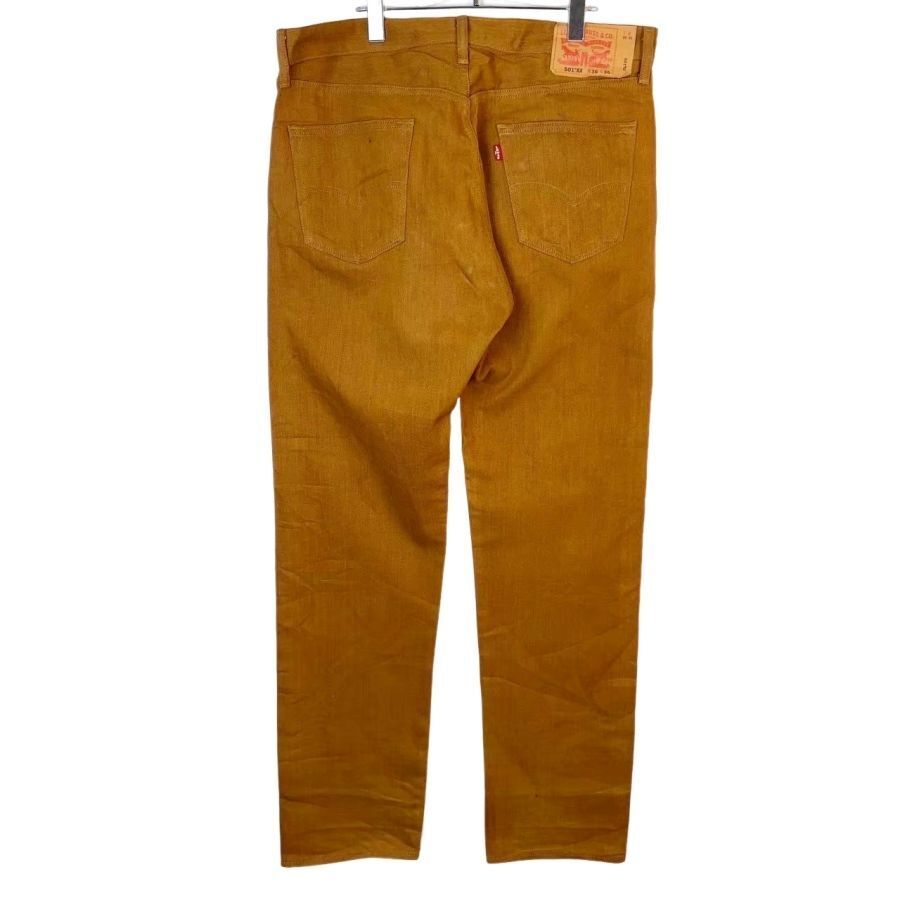 Levi'sリーバイス501XXカラーデニムパンツ茶色ブラウンボタンフライvintageメキシコ製50121拍卖