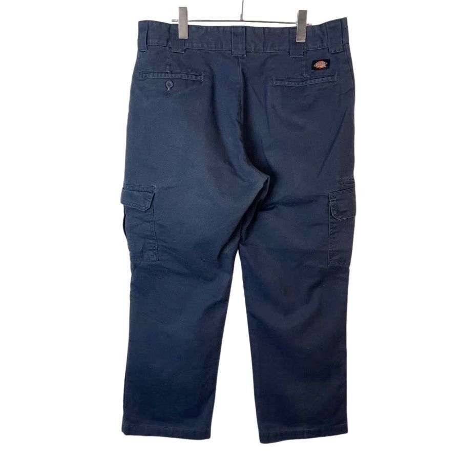 ディッキーズDickies FLEXカーゴパンツワークパンツツイル生地紺ネイビーロゴタグワンポイントregular straightレギュラーストレート50121拍卖