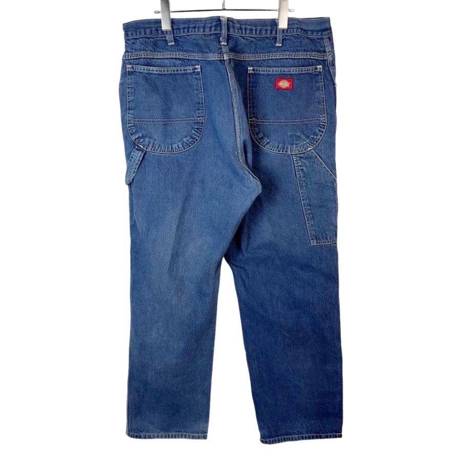 ディッキーズDickiesデニムペインターパンツカーペンターパンツワークパンツ青ブルータグワンポイントvintageヴィンテージ50121拍卖