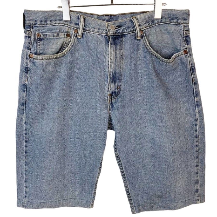 Levi'sリーバイス505デニムハーフパンツショートパンツリメイクショーツ青ブルーvintageヴィンテージ50123拍卖