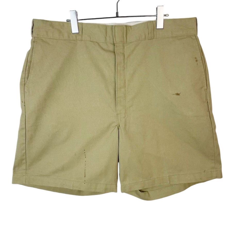 ディッキーズDickiesワークショーツハーフパンツショートパンツツイル生地タグワンポイントベージュカーキrelaxed fit50123拍卖