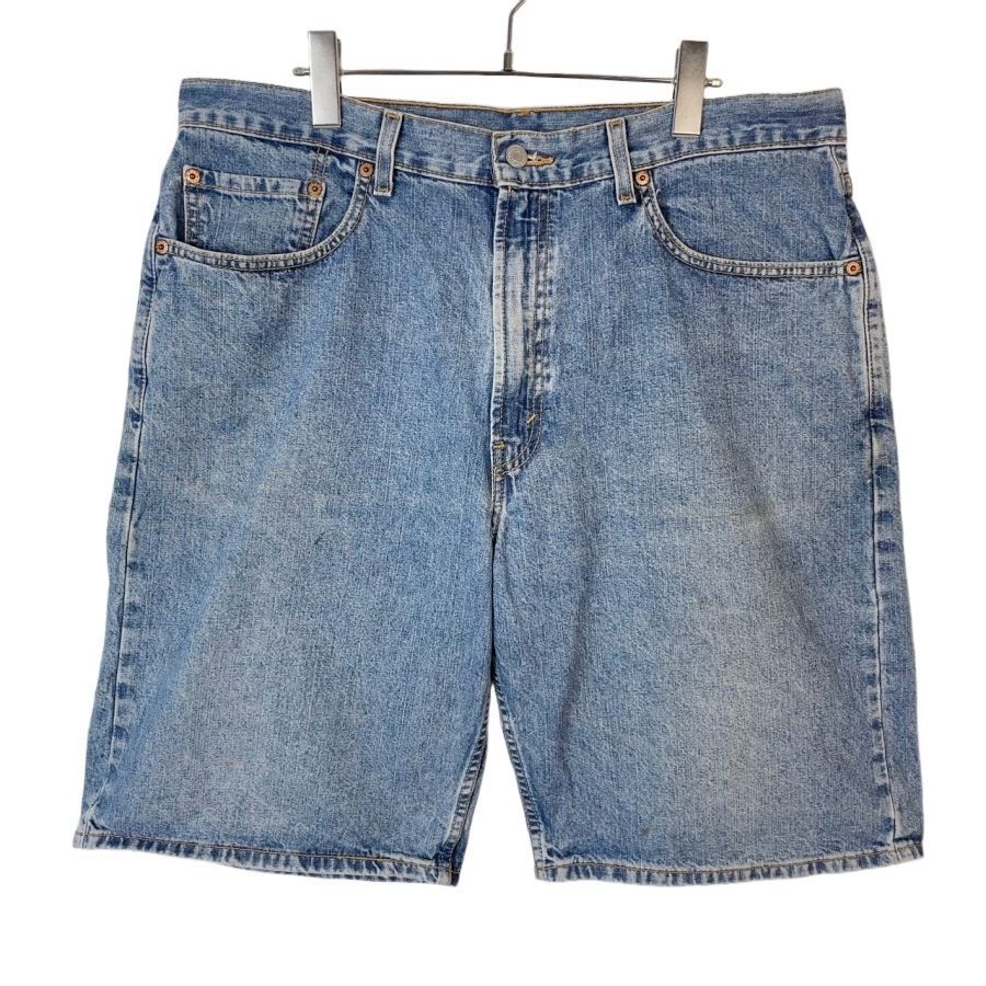 Levi'sリーバイス569デニムショーツハーフパンツショートパンツウォッシュドデニム青ブルーLOOSE STRAIGHT FITルーズストレート50124拍卖