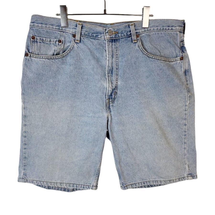 Levi'sリーバイス505デニムショーツハーフパンツショートパンツウォッシュドデニム青ブルーregular fitレギュラーフィットvintage50124拍卖