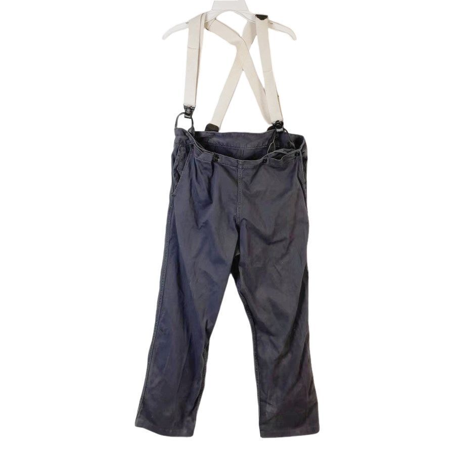 ヴィンテージvintageサスペンダーパンツワークパンツチノパン灰色グレーフェードゆるダボルーズシルエットy2kレトロ50130拍卖