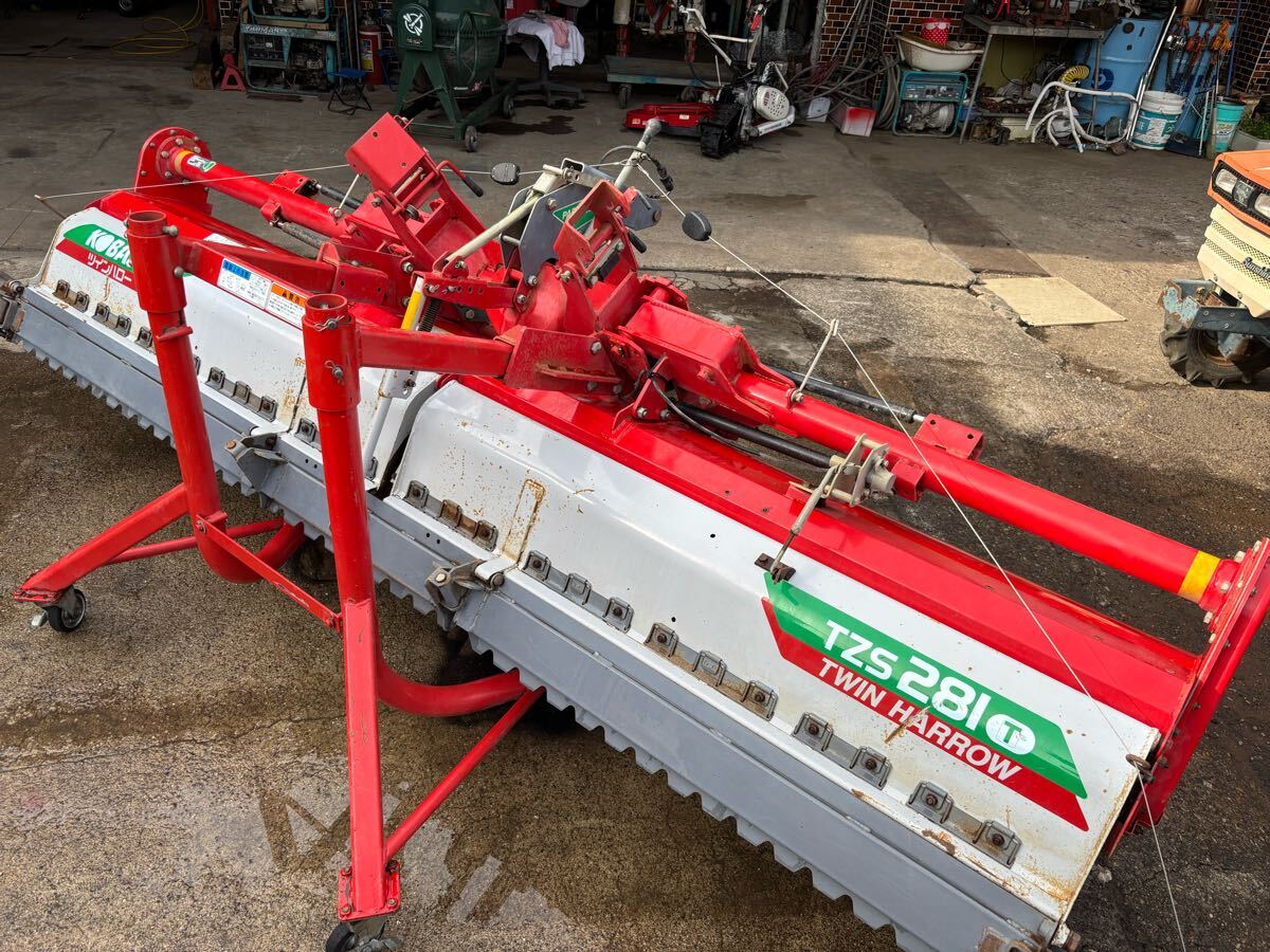 宮城県発 コバシ ツインハロー TZS281キャスター付 引き取り限定 代掻き ハロー パディーハロー ドライブハロー ウィングハロー拍卖