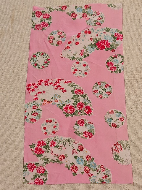 S-32-01-A*70cm×36cm*和装小物*和装人形*はぎれ*古布*正絹*ハギレ*市松人形*リメイク素材*パッチワーク*細工*アンティーク拍卖