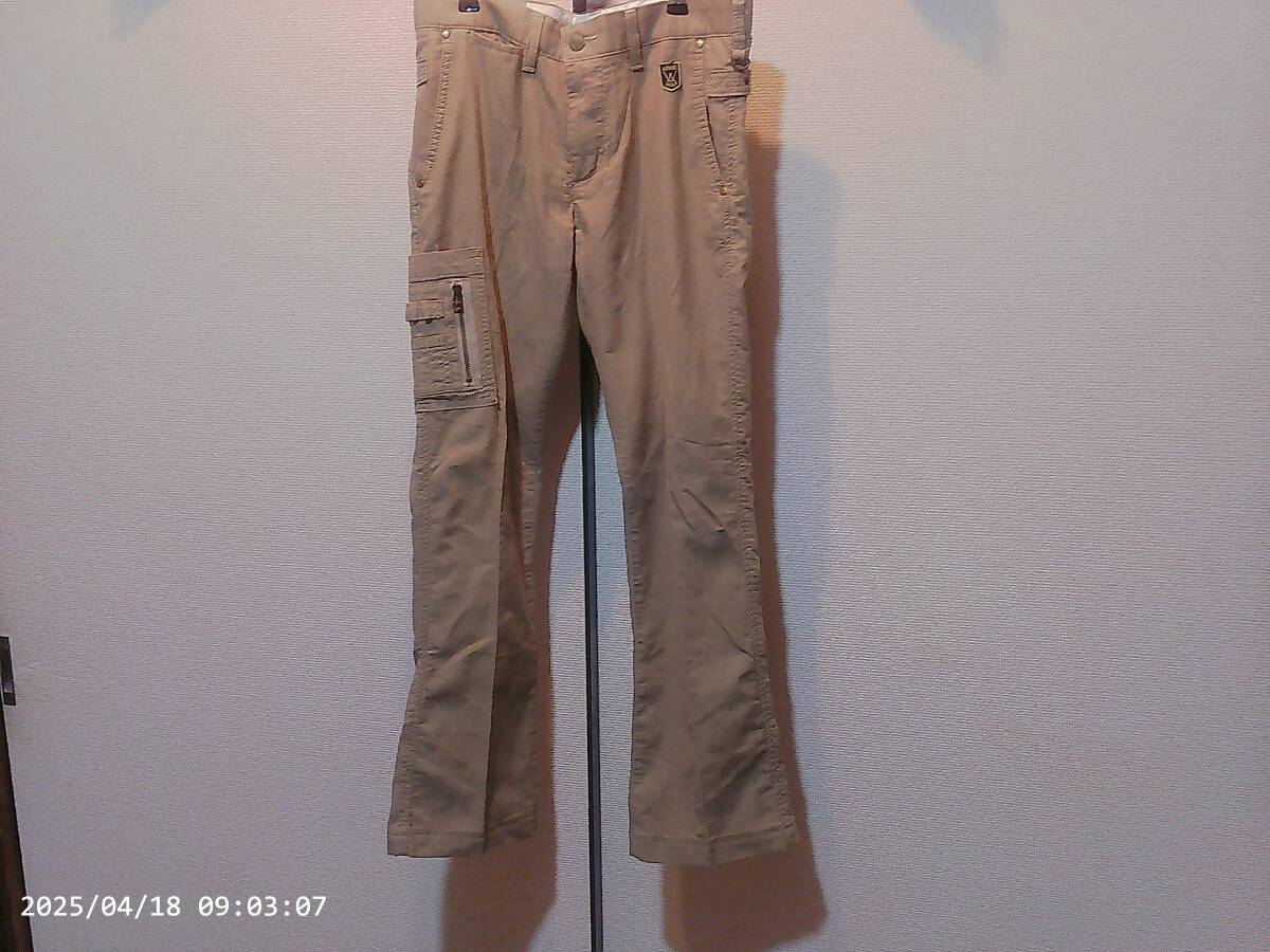 W73◆EDWIN GOLF/ エドウィンゴルフ ◆カーゴ ゴルフパンツ スラックス◆薄茶系■used●送料185●拍卖