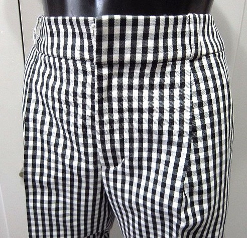 美品 エフデ ef-de パンツ ギンガムチェック 小さいサイズ7相当 春 夏 秋拍卖