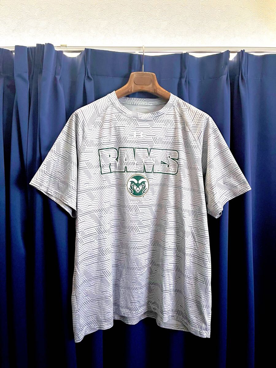 海外輸入品☆UNDERARMOUR☆NFL【Los Angeles Rams】ロサンゼルス・ラムズ半袖Tシャツ/ゲームシャツ拍卖