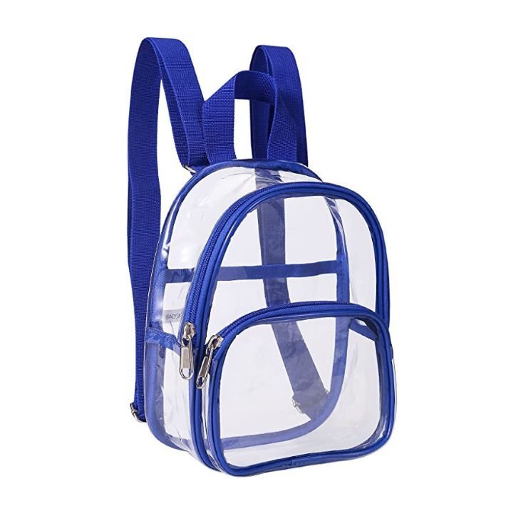 ブルー クリア リュック 大人 子供 キッズ 鞄 バッグ 収納 ミニバッグ アウトドア 推し活 レジャー 野球観戦 プール 海水浴 フェス 可愛い拍卖