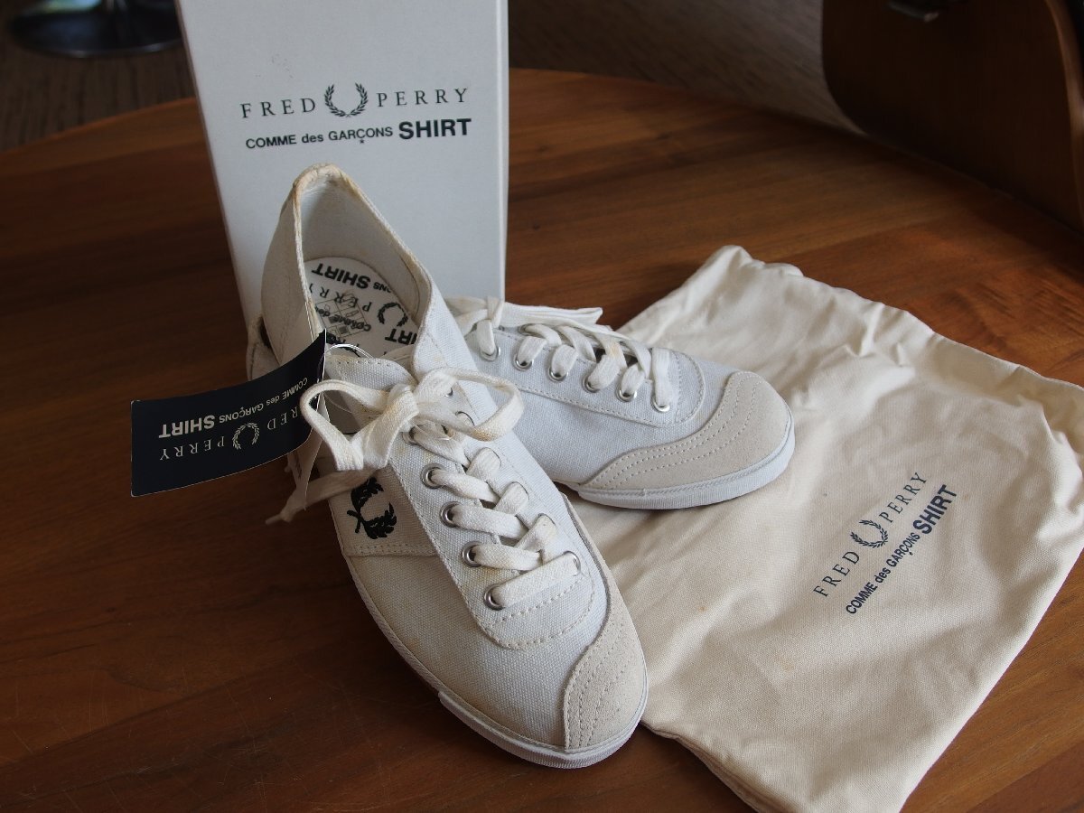 コムデギャルソン × FRED PERRY ★フレッドペリー★ コットン ラバー シューズ★24.5cm★COMME des GARCONS★未使用品拍卖