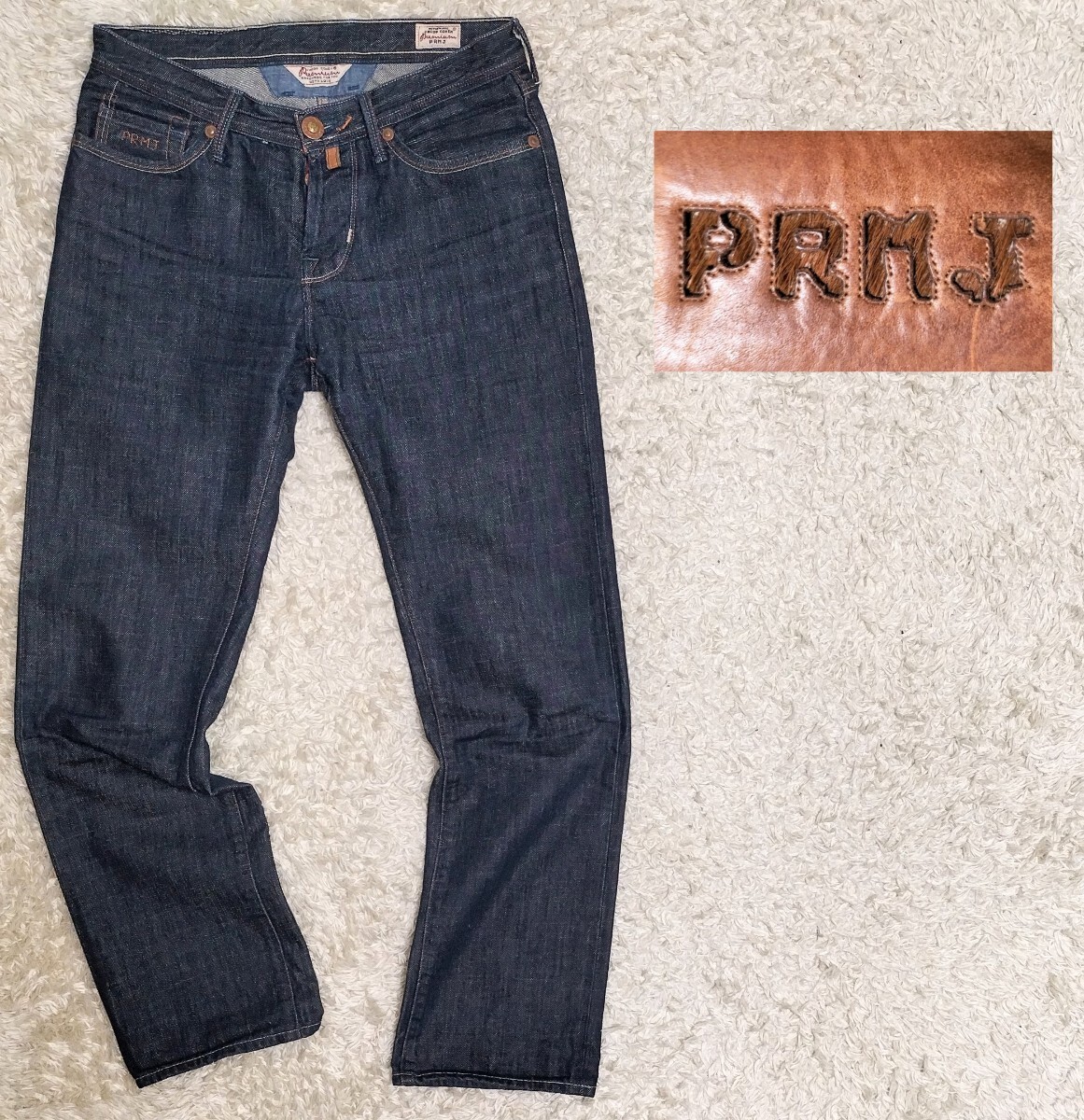 【近年モデルTOM H★プレミアムエディション】W29 JACOB COHEN デニムパンツ/テーラードジーンズ/濃紺◆ヤコブコーエン (4)拍卖