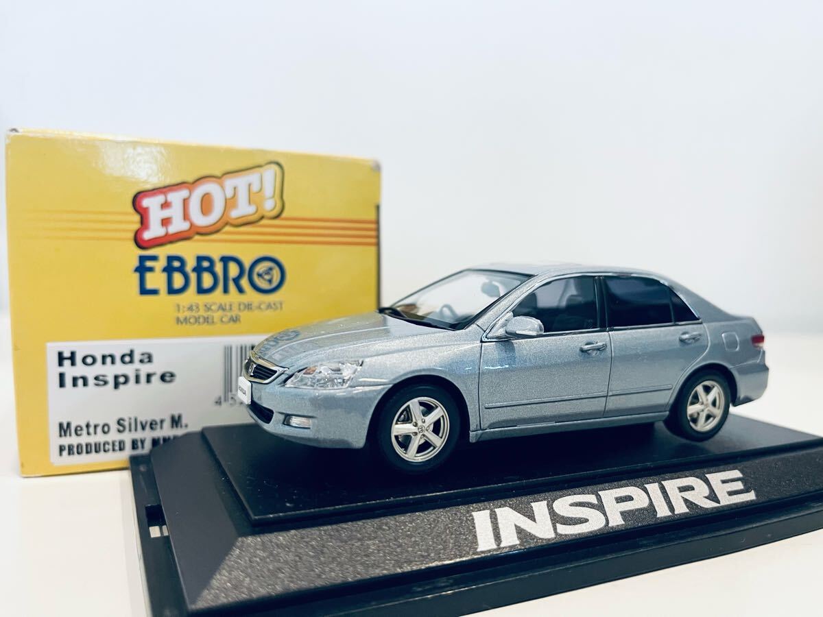 【送料無料】1/43 EBBRO HONDA INSPIRE ホンダ インスパイア Metro Silver Metallic拍卖