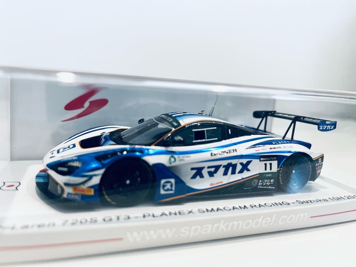 【送料無料】1/43 Spark McLaren マクラーレン 720S GT3 PLANEX SMACAM RACING M.ハッキネン-石浦宏明-久保田克明 鈴鹿10時間 2019拍卖