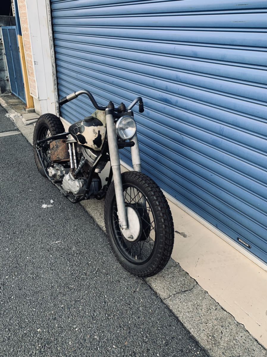 ヘリングス スタイル WH-100 ハンドル ビンテージ クラシック レーサー ナックル パン ショベル サイドバルブ クロームメッキ仕上拍卖