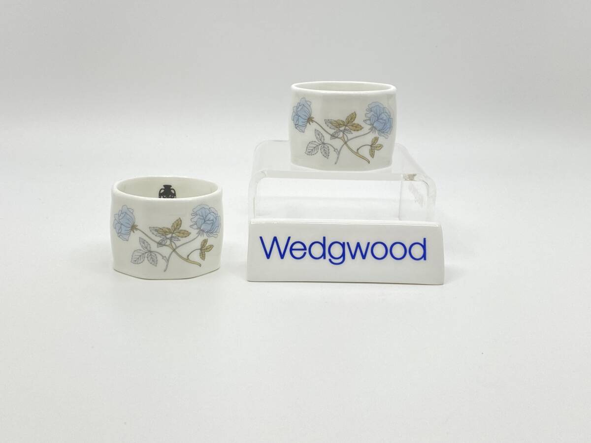 WEDGWOOD ウェッジウッド ICE ROSE Napkin Rings Pair アイスローズ ナプキンリング ペア *L628拍卖