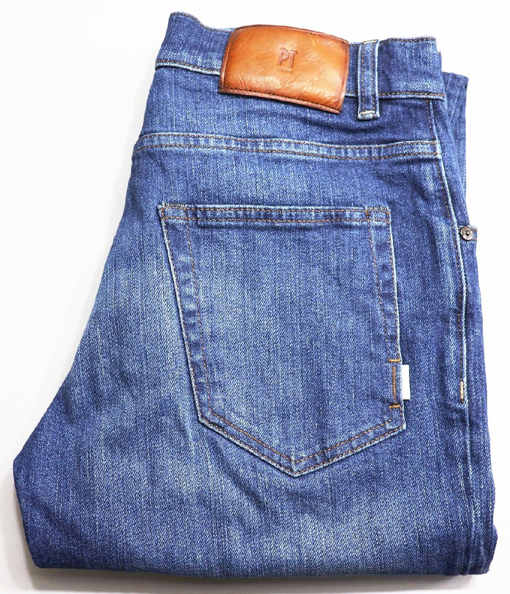 PT TORINO (ピーティートリノ) DUB - Stretch Denim Pants - / ダブ コットンストレッチ デニムパンツ GJ05B40BAS 美品 インディゴ w32拍卖