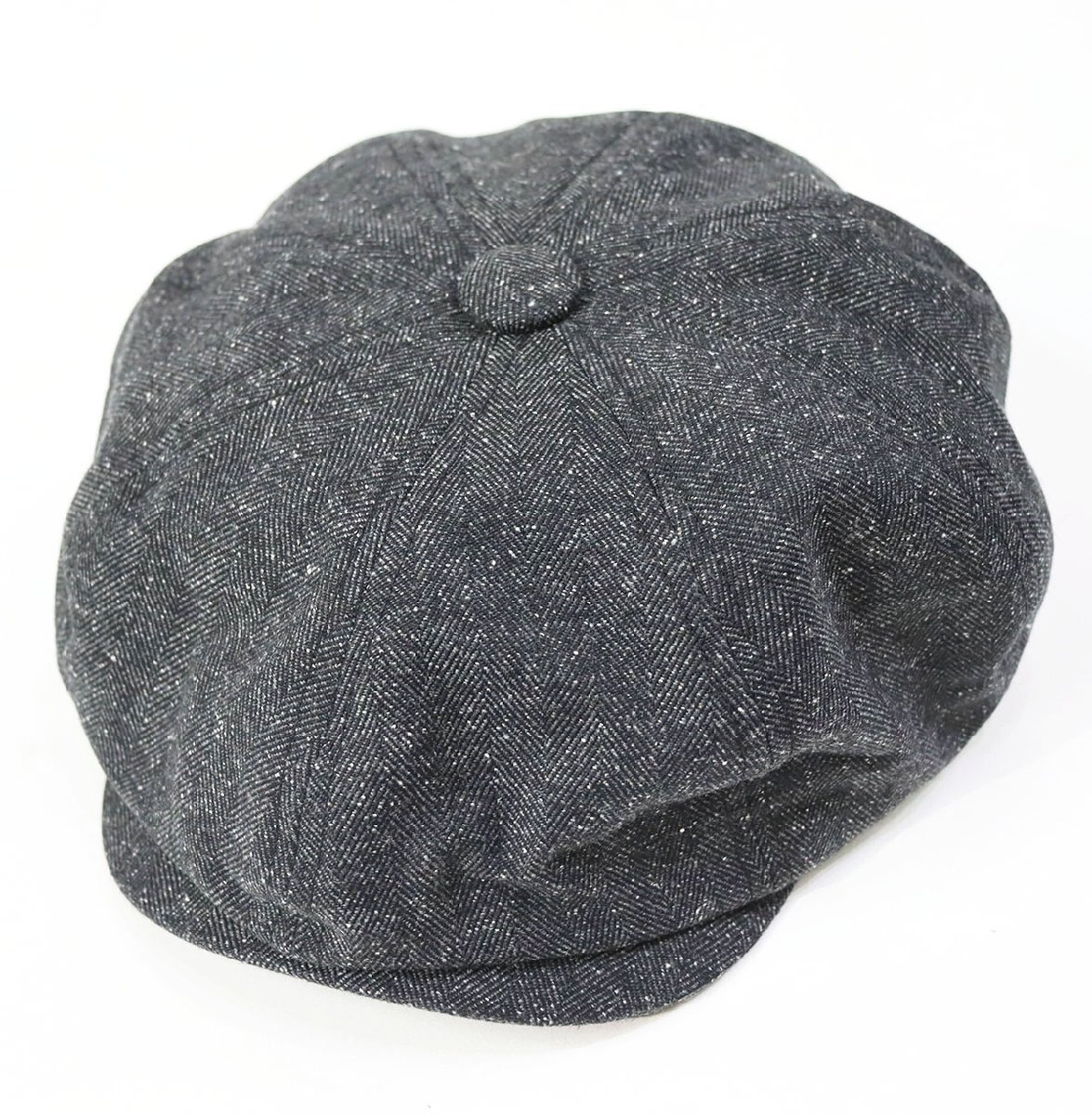 CAPTAINS HELM (キャプテンズヘルム) HERRINGBONE CASKET / ヘリンボーンキャスケット 美品 チャコール size M (58cm)拍卖