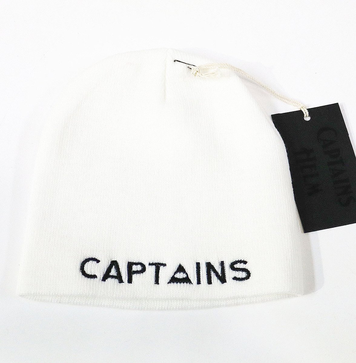 CAPTAINS HELM (キャプテンズヘルム) CAPT▲INS BEANIE / キャプテンズビーニー CH17-AW-C11 未使用品 ホワイト / ニットキャップ / 帽子拍卖