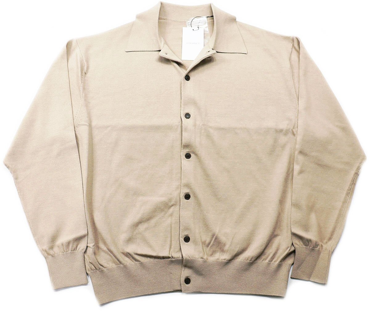 SOPHNET. (ソフネット) 24SS KNIT POLO CARDIGAN / ニットポロ カーディガン SOPH-240061 ベージュ 未使用品 size S拍卖
