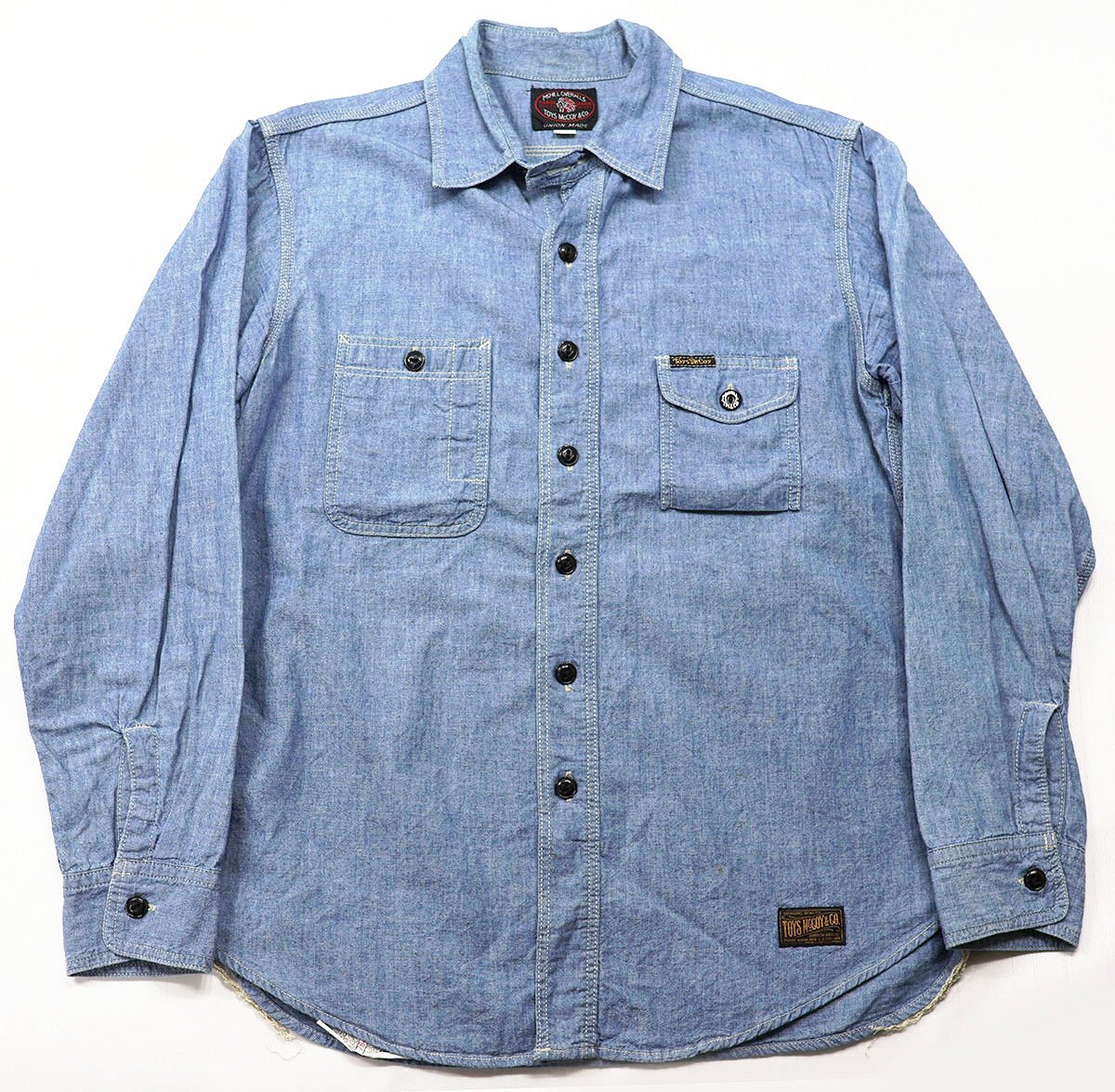 TOYS McCOY (トイズマッコイ) McHILL OVERALLS - CHAMBRAY WORK SHIRT / シャンブレーワークシャツ size 14(S)拍卖