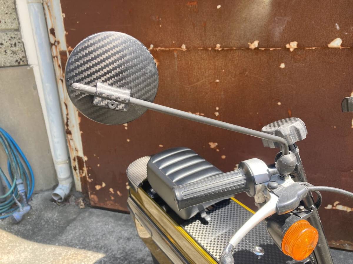 モトコンポ ドライカーボン製 ミラー 綾織 AB12 ダックス拍卖