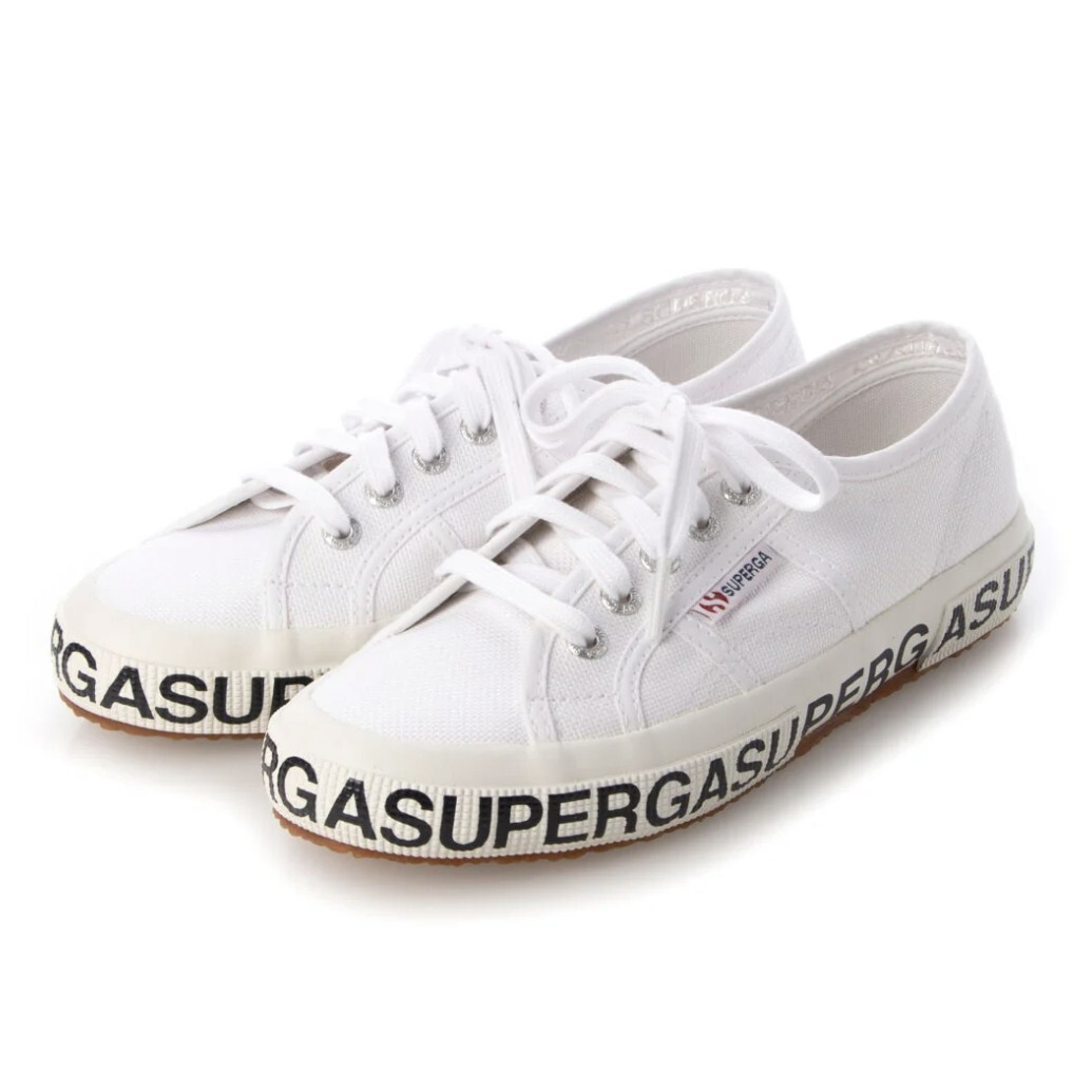 【22.5cm】SUPERGA キャンバススニーカー COTLETTERINGU拍卖
