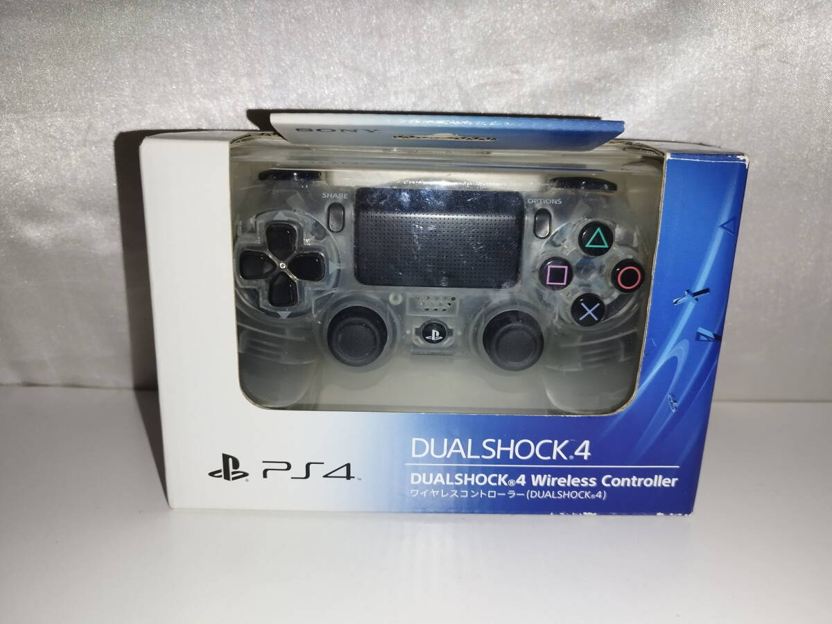 中古品 PS4ハード ワイヤレスコントローラDUALSHOCK4 クリスタル拍卖