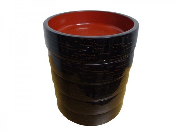 ★※◆GJ0621|寿司桶 すし桶 5個セット W215×D215×H57mm 店舗用 業務用拍卖