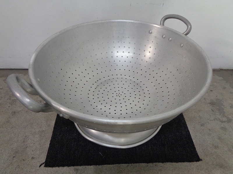 ★※◆CJ1803 | アルミコランダーボール 水切り W540×D540(630)mm×H260(300)mm 中古 店舗用 業務用拍卖