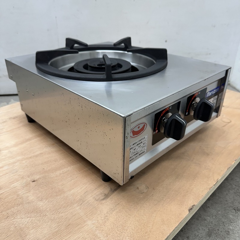 ★ED1414 | 卓上1口ガスコンロ 2022年製 M-211C マルゼン 都市ガス W350×D420×H190mm 中古 業務用拍卖