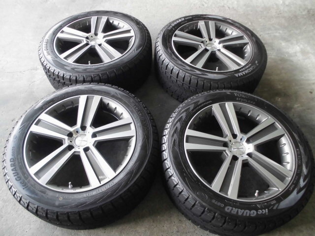ベンツ用 ヨコハマ アイスガードIG075★275/50R20★PCD130 5穴★ゲレンデ Gクラスに!エアーセンサー付き!超美品&イボ付き4本セット!!拍卖