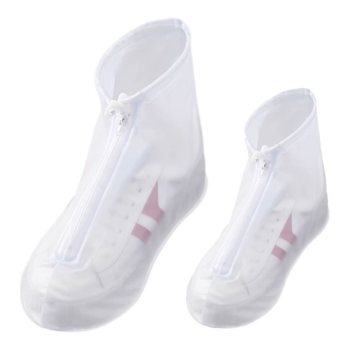 シューズカバー レイン シューズカバー 靴の上から履ける 膝下丈 防水 雨 雪 泥除け お手入れ簡単 靴 携帯雨具 通勤 通学拍卖