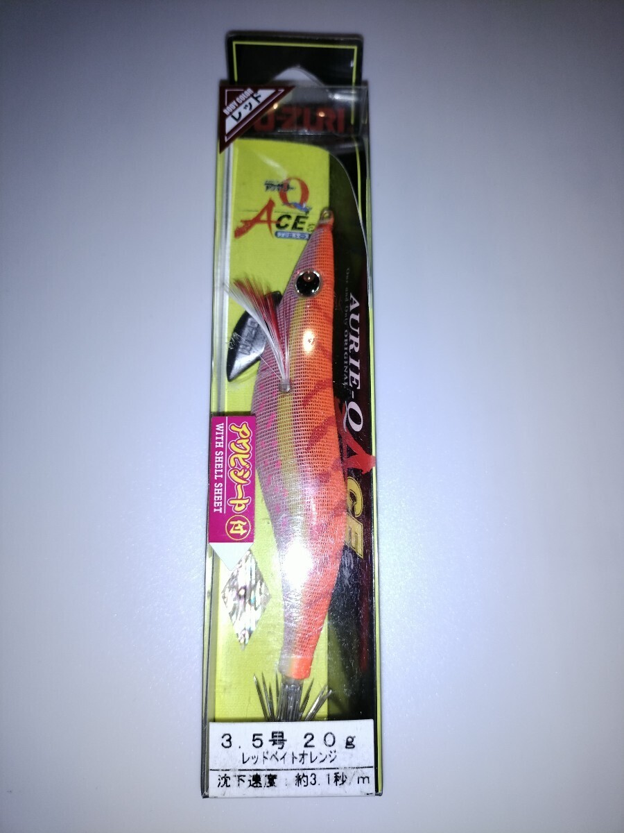 mA2 廃盤 ヨーヅリ アオリーQエース 3.5号  レッドベイトオレンジ拍卖