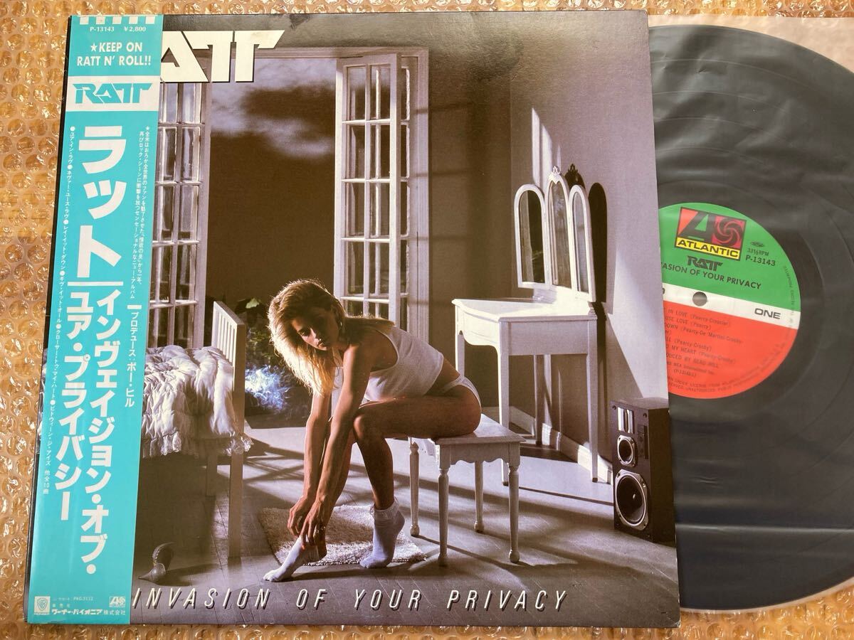 【ハードロック】【良品】LP ラット / インヴェイジョン・オブ・ユア・プライバシー 帯付 RATT拍卖