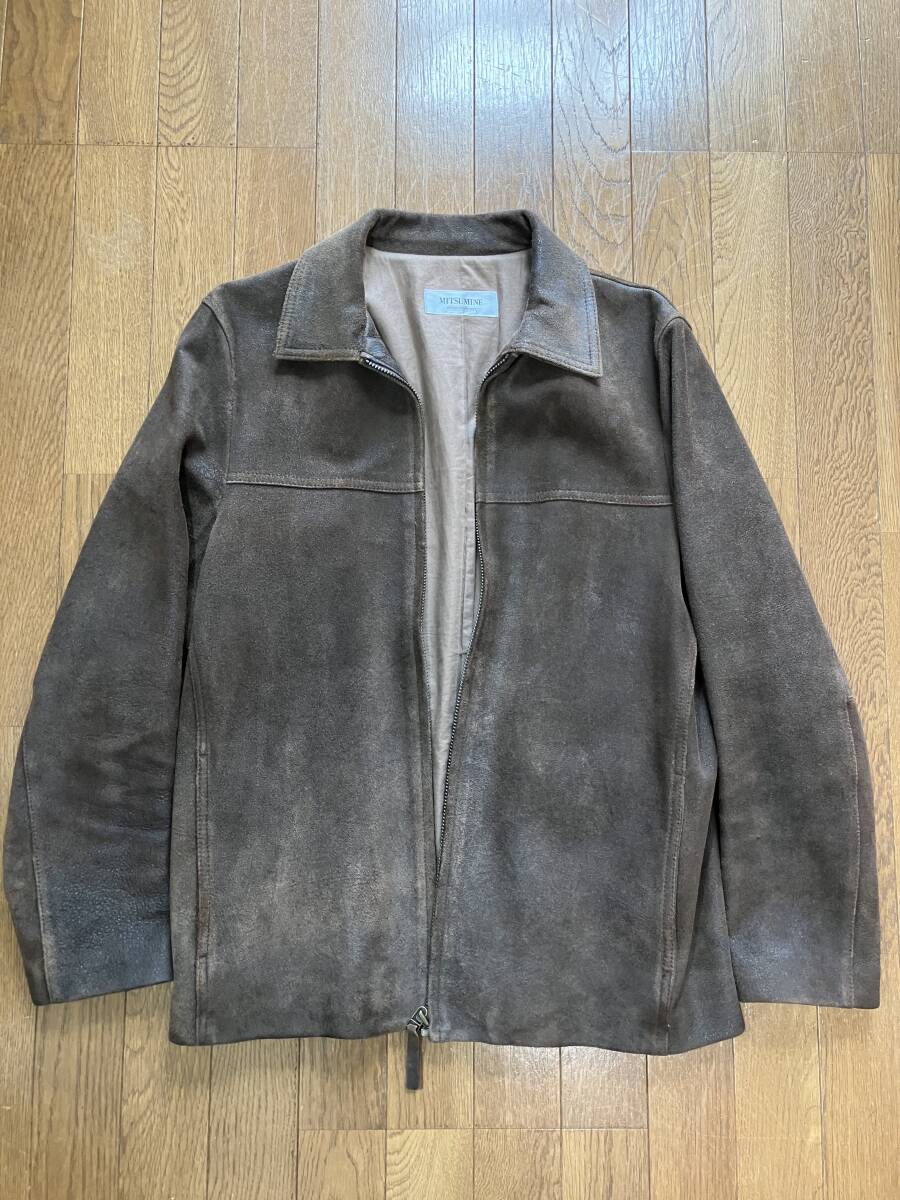 Mitsumine製 山羊バックスキン コート Lサイズ拍卖