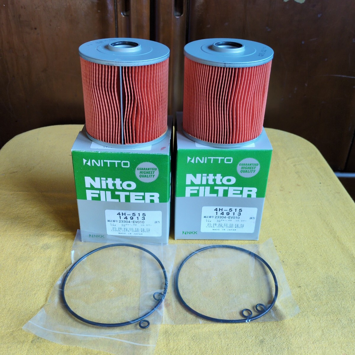 日東フィルター。日野、イスズ用フューエルフィルター。4H−515 14913.未使用保管品2個組。拍卖