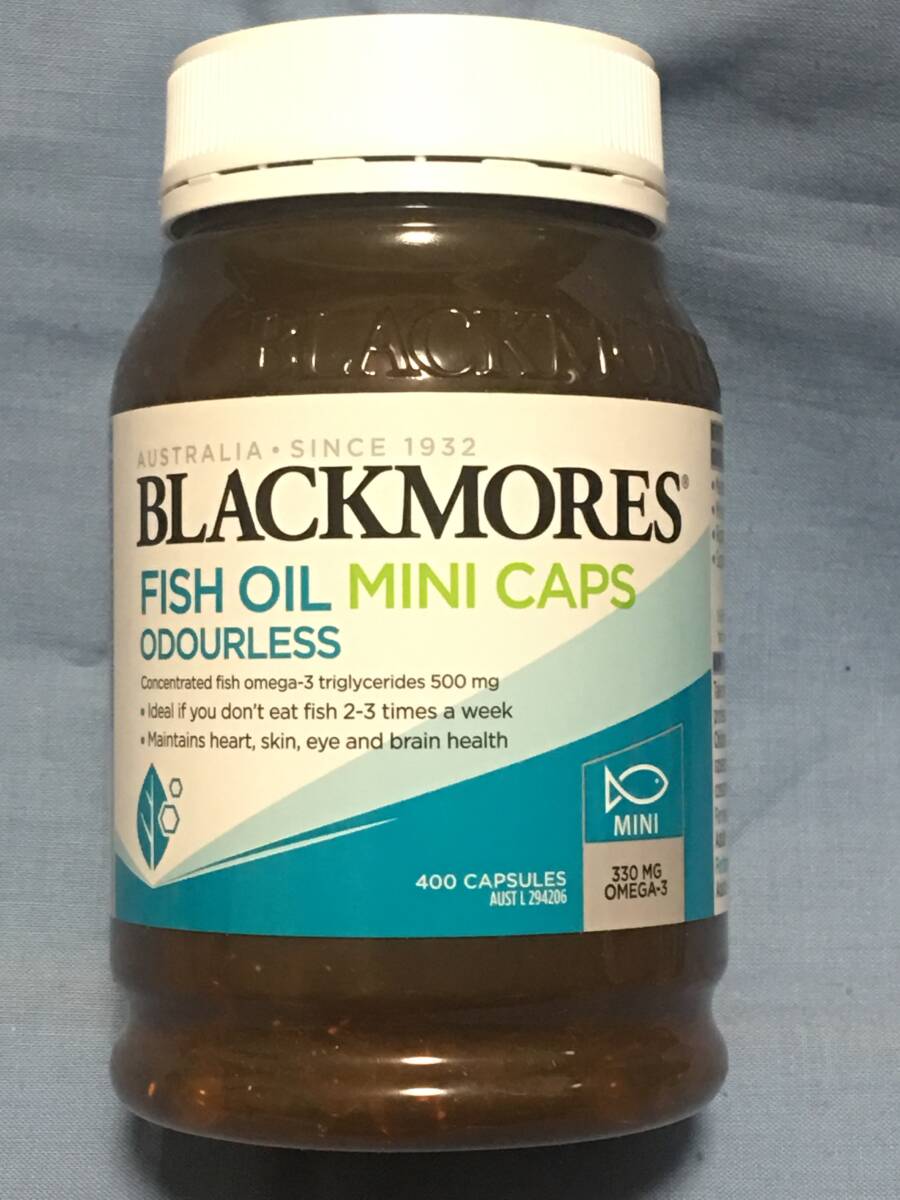 新品未開封 ブラックモアズ フィッシュオイル オメガ-3 400カプセル オーストラリアメーカー拍卖