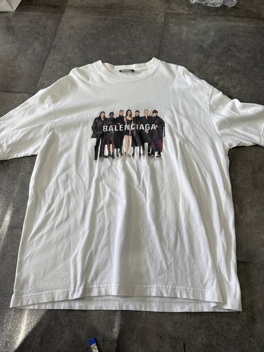BALENCIAGA バレンシアガ Tシャツ L 白拍卖
