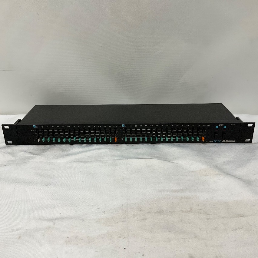 u57026 中古 Maxon GE152 ラックイコライザー 15バンド2ch 部品欠損あり拍卖