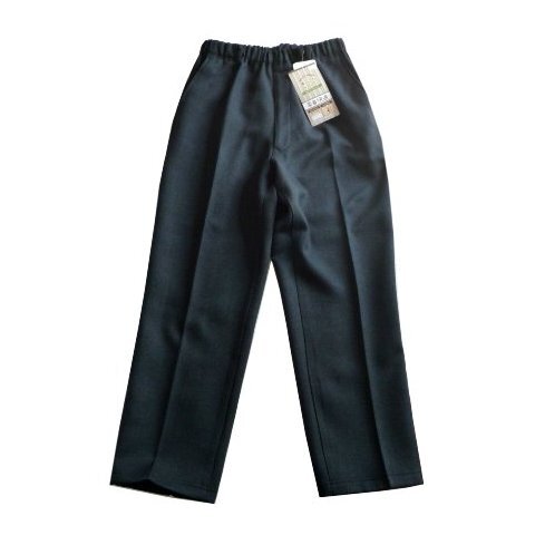 新品 楽々 スラックス 楽着 快適 裏起毛 メンズ パンツ 紳士 M 日本製 股下65cm 紺 アンクル 秋 冬拍卖