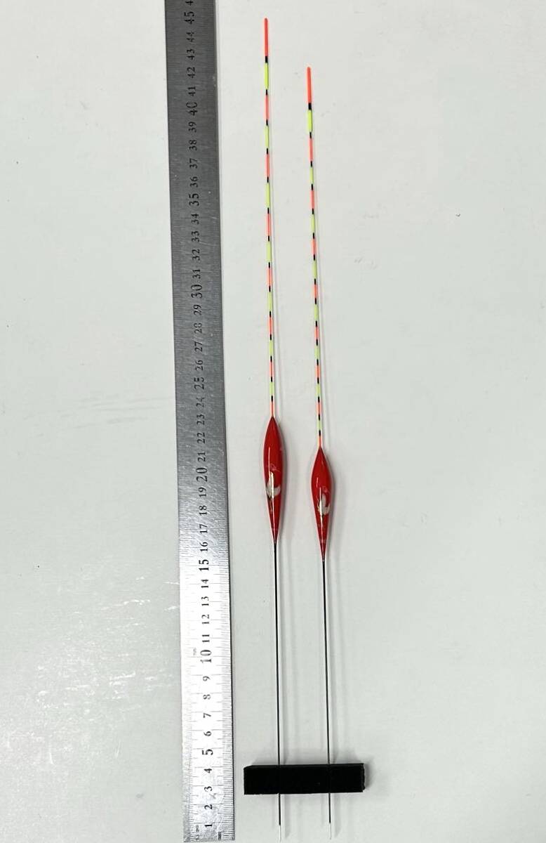 訳あり へら浮き 2本 発泡材 ウキ 全長約42cm/45cm TX-G0406 ヘラウキ拍卖