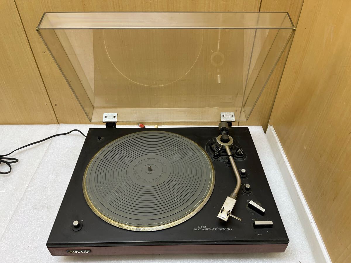 RE3931 Victor ビクター JL-F30 ターンテーブル レコードプレイヤー 通電OK ベルト交換必要 再生NG 中古 現状品 拍卖
