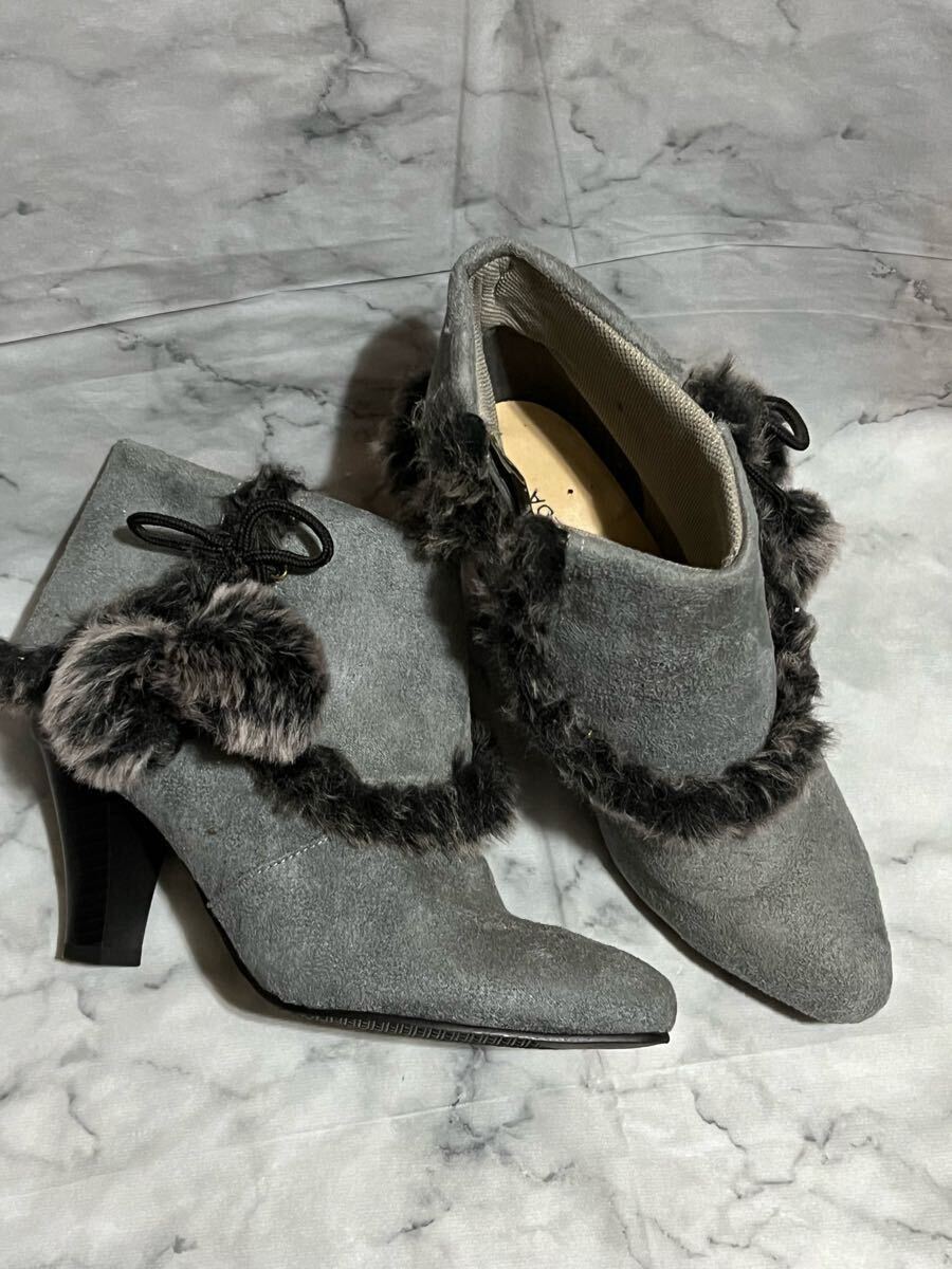 ショートブーツ ブーティグレー 24センチ 拍卖