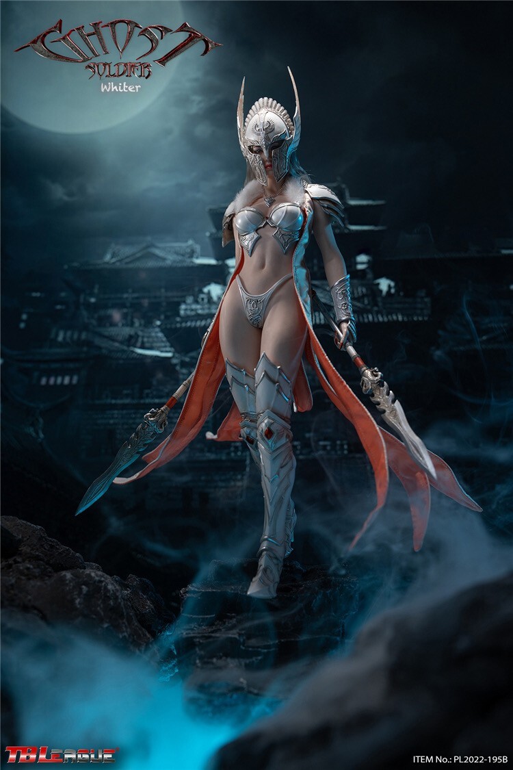 TBLeague 1/6 ゴースト ソルジャー ホワイト.Ver 未開封 PL2022-195B Ghost フィギュア拍卖