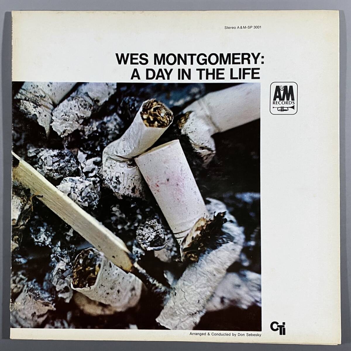 ★USオリジナル★ウェス・モンゴメリー/A Day In The Life/Wes Montgomery/1967/Van Gelder刻印A&M Records SP3001レコードLP洗浄済V補償付拍卖