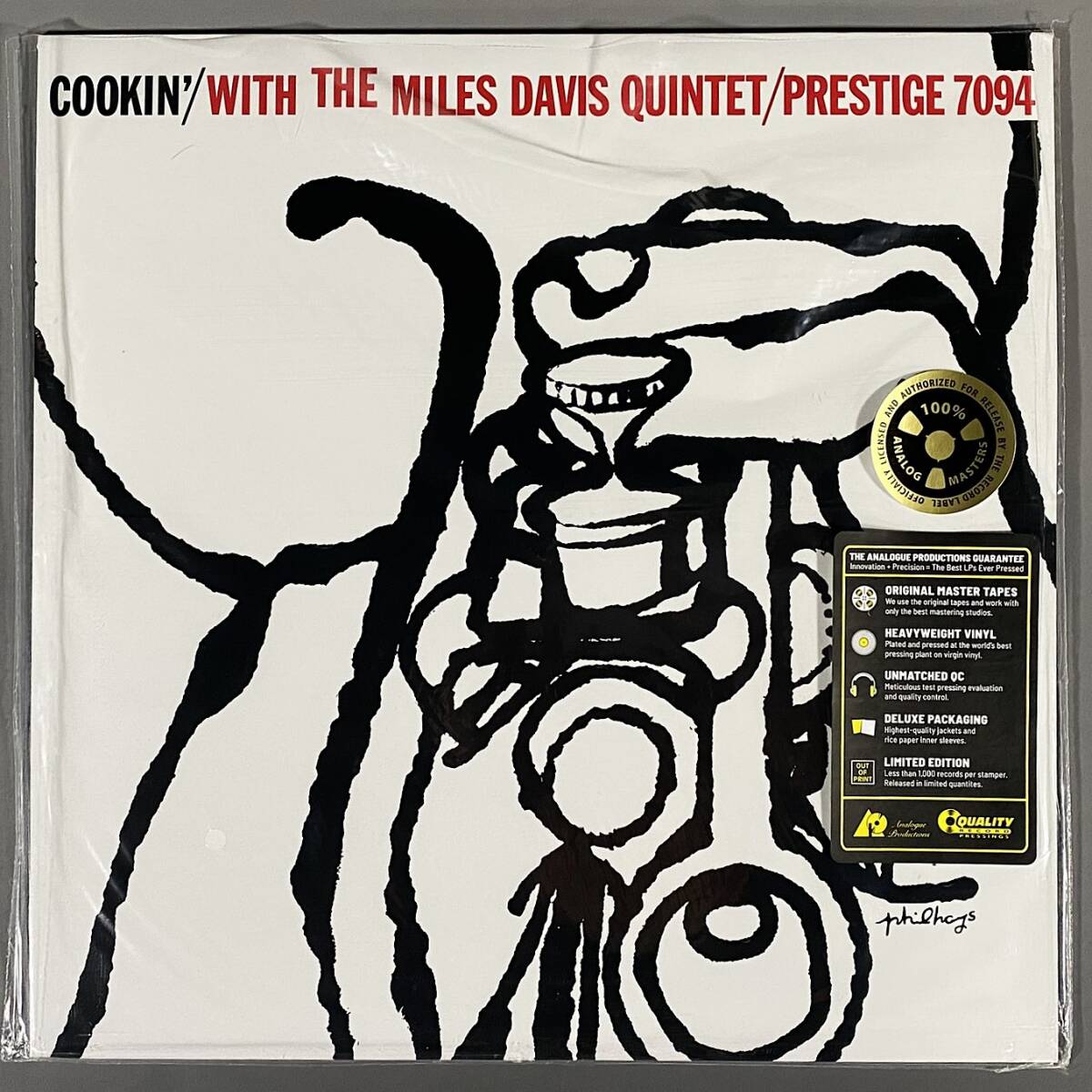 ★新品同様【超高音質重量盤 / Analogue Productions】マイルス・デイビス『クッキン』Miles Davis Cookin with the Quintet LPレコード V拍卖