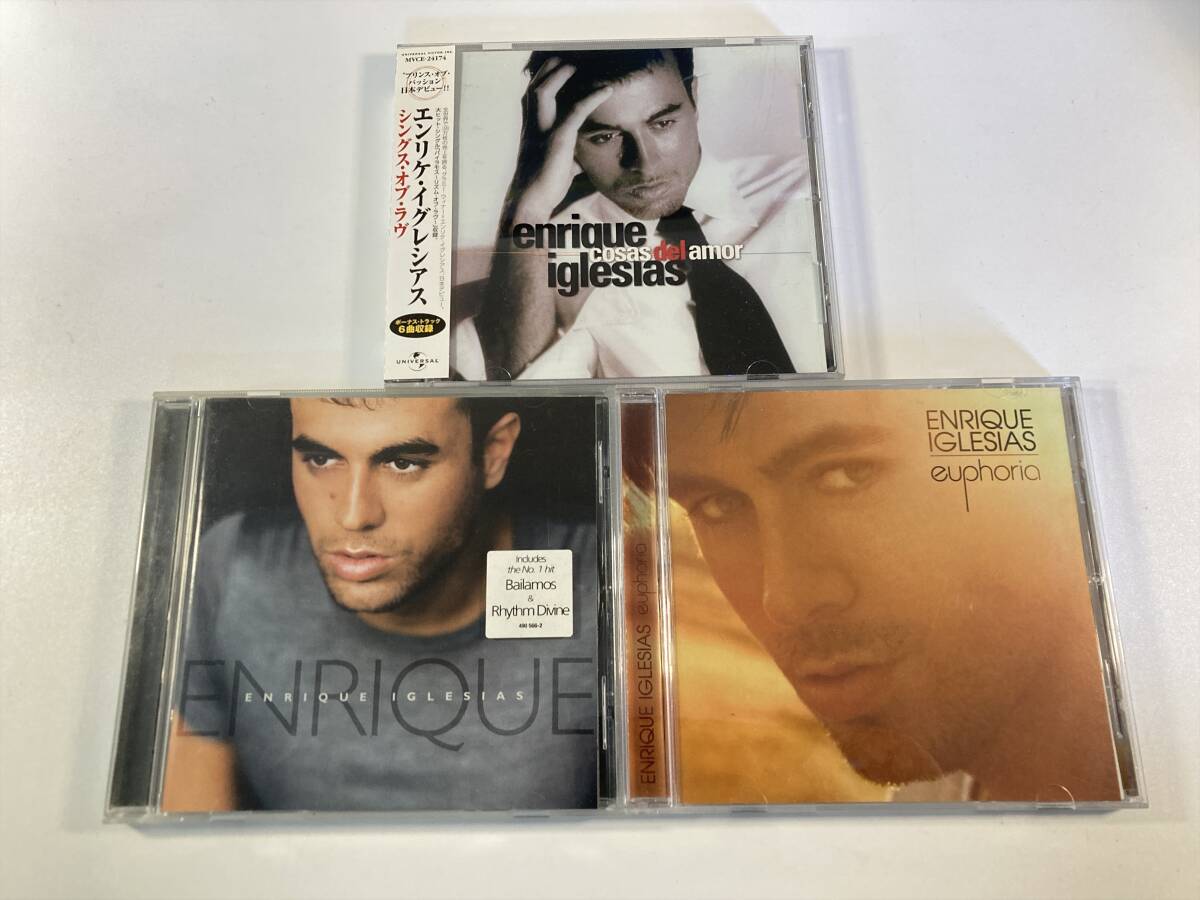 【W9865】エンリケ・イグレシアス CD アルバム 3枚セット●Enrique Iglesias●Cosas del Amor●Euphoria拍卖