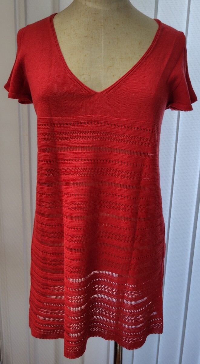 UNTITLED アンタイトル サマーニット チュニック 送料無料拍卖