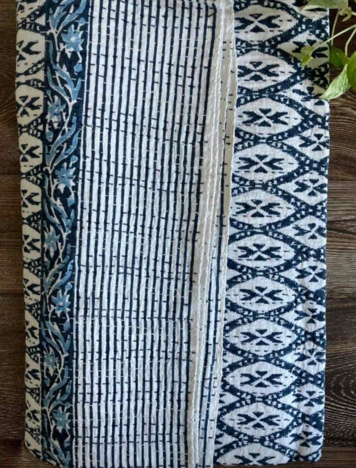 カンタキルト マルチカバー コットン100% #17 Water Tribal拍卖